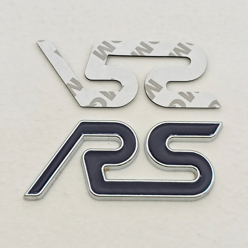 3D Metal RS Logo Badge | Grille, Fender & Trunk Sticker for Ford Fiesta / Focus RS - 200000182:10#Grill Red-200000182:691#Sticker Black-200000182:366#Grill Black-200000182:350852#Grill Blue-200000182:29#Sticker Blue-  DRIVEN - 10