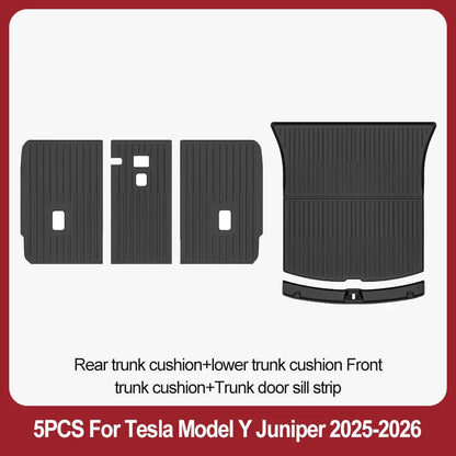 TPE Floor Mats & Luggage Mat for Tesla Model Y Juniper Premium / Performance (2025+) | All-Weather Set - 200000182:29#3PCS floor mats-200000182:10#6PCS sets-200000182:350852#5PCS sets-200000182:366#5PCS sets-200000182:175#7PCS sets-  DRIVEN - 7