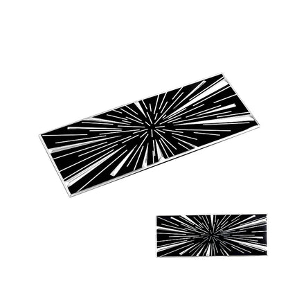 Time Space Tunnel Logo Trunk Badge Decal for Tesla Model 3 Highland | Emblem Sticker - 200000182:193#Black-silver-  DRIVEN - 6