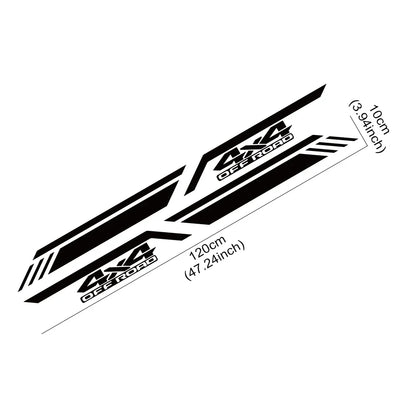 4x4 Off-Road Vinyl Decal for Cars & Pickup Trucks | 47.2" x 3.9" Body Graphic Sticker - 200000182:200013901#Carbon Fiber-200000182:200211869#Colorful Laser-200000182:1052#Matt Silver-200000182:350686#Matt Black-200000182:350852#Glossy Red-  DRIVEN - 5
