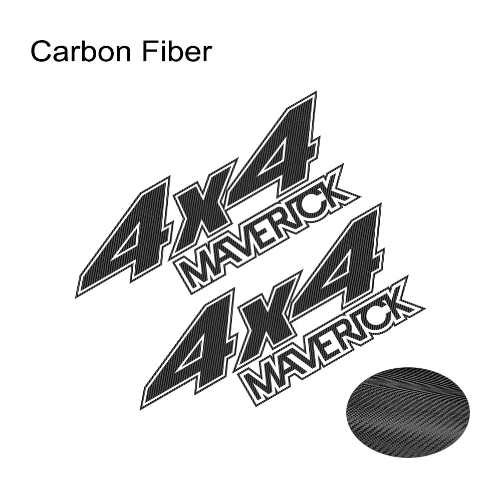 4x4 Rear Bed Side Decal for Ford Maverick XL / XLT / Lariat (2022) | Vinyl Truck Sticker - 200000182:200004890#Matt Black-200000182:771#Carbon Fiber-200000182:173#Glossy Blue-200000182:350850#Matt Gold-200000182:350853#Matt Silver-  DRIVEN - 17