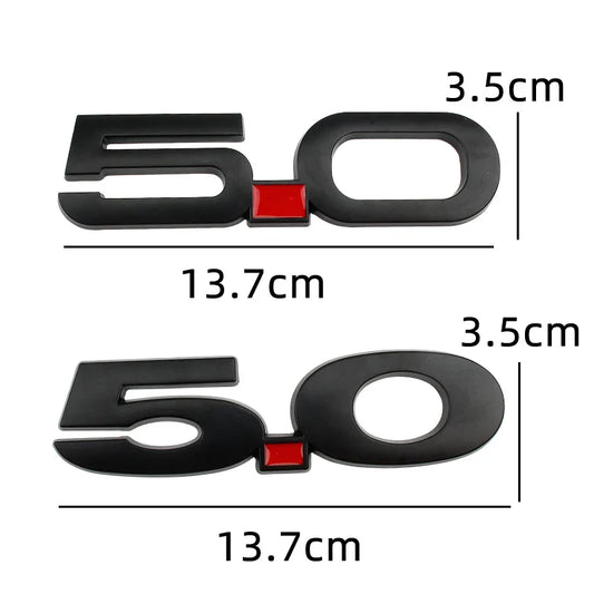 3D Metal 5.0 Logo Emblem for Ford Mustang GT / GT50 (2015-2021) | Badge Sticker - 200000182:193#A-  DRIVEN - 2