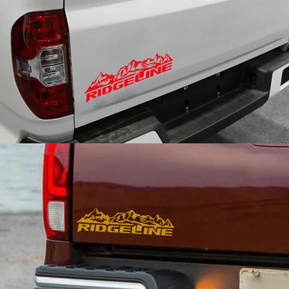 Mountain Tailgate & Body Decal for Honda Ridgeline | Full Vinyl Truck Graphics - 200000182:350850#Matt Black-200000182:366#Glossy Yellow-200000182:350852#Glossy Orange-200000182:173#Matt Gold-200000182:175#Glossy Blue-  DRIVEN - 4