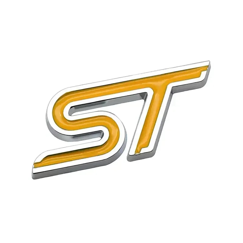 3D Metal ST Badge | Body & Trunk Emblem for Ford Everest / Fiesta / Ecosport / Focus - 200000182:350853#Black Green-200000182:350850#Silver Deep Blue-200000182:1052#Silver Blue-200000182:29#Silver White-200000182:496#Silver Yellow-  DRIVEN - 10