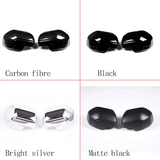 ABS Rearview Side Mirror Decoration Cover for Ford Maverick (2022) | Carbon Fiber / Black / Silver - 200000182:10#Matte black-  DRIVEN - 2