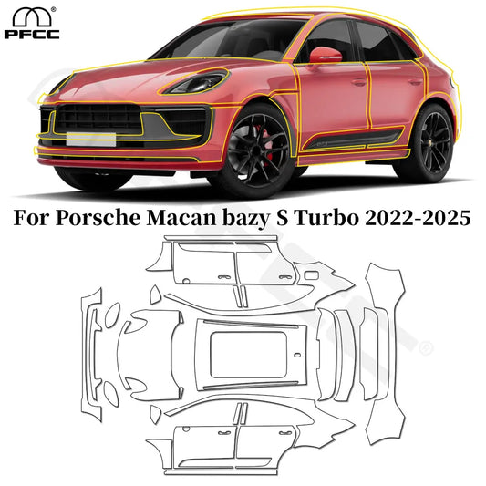 Precut PPF for Porsche Macan Base / S / Turbo (2022–2025) | Full Body TPU Paint Protection Film - 200000182:10#Whole Set;5:200000990#Clear Film-  DRIVEN - 1