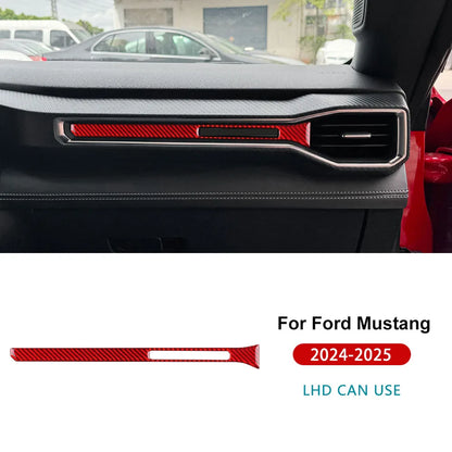Real Soft Carbon Fiber Interior Trim for Ford Mustang GT / Dark Horse / EcoBoost (2024-2025) - 200000182:350853#Type B For LHD Black-200000182:350852#Type A For RHD Red-200000182:350850#Type A For RHD Black-200000182:350686#Type A For LHD Red-200000182:175#Type C For LHD Black-  DRIVEN - 17