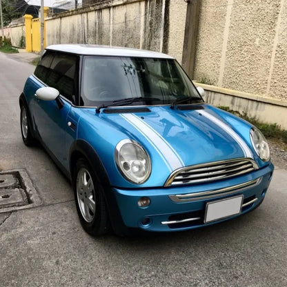Sport Stripe Hood Bonnet Decal for Mini Cooper (R50–R61, F54–F60) | 2-Piece Engine Cover Vinyl Sticker - 200000182:350853-200000182:350850-200000182:496#Carbon fiber-200000182:173-200000182:200004890-  DRIVEN - 3