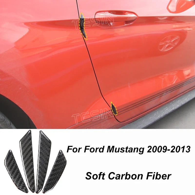 Carbon Fiber Grain Interior & Exterior Decoration Sticker for Ford Mustang (2009-2014) | Kit - 200000182:200013901#Door lock pin ring-200000182:202530813#Front fog lamp decor-200000182:200006158#Dashboard Panel-200000182:40808150#Headlight switch-200000182:200003699#Start key socket-  DRIVEN - 8