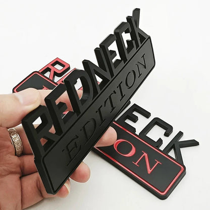 Universal Redneck Edition Emblem Badge | Ford F-150 / Silverado / RAM / Toyota / Jeep Trucks