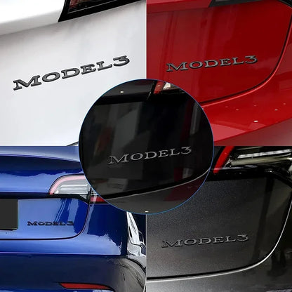 Original 3D ABS Letter Logo Emblem for Tesla Model 3 / Model Y | Rear Tailgate Trunk Badge - 200000182:10#MODEL Y Gloss Black-200000182:350852#MODEL Y Matte Black-200000182:366#MODEL Y Silver-200000182:193#MODEL 3 Gloss Black-200000182:29#MODEL 3 Matte Black-  DRIVEN - 3
