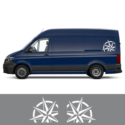 Adventure Style Waterproof Graphic Decal | Custom Vinyl Sticker for VW Crafter, Camper Van & More - 200000182:350852#Black-200000182:10#Red-200000182:94#Dark Gray-200000182:29#White-200000182:496#Orange-  DRIVEN - 1