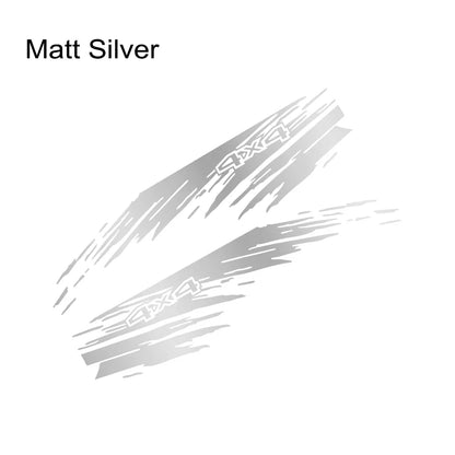 Mudslinger Style Bed Side Decal | Universal Pickup Sticker for F-150, Hilux, RAM, D-Max & More - 200000182:496#Matt Silver-200000182:366#Matt Black-200000182:193#Glossy Blue-200000182:175#Glossy Yellow-200000182:173#Glossy Orange-  DRIVEN - 11