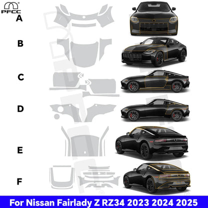 Precut PPF for Nissan Fairlady Z / RZ34 (2023–2025) | TPU Paint Protection Film - 200000182:350852#Rear Side-200000182:366#Rear Trunk-200000182:175#Whlole Set-200000182:193#Front-200000182:29#Door-  DRIVEN - 1
