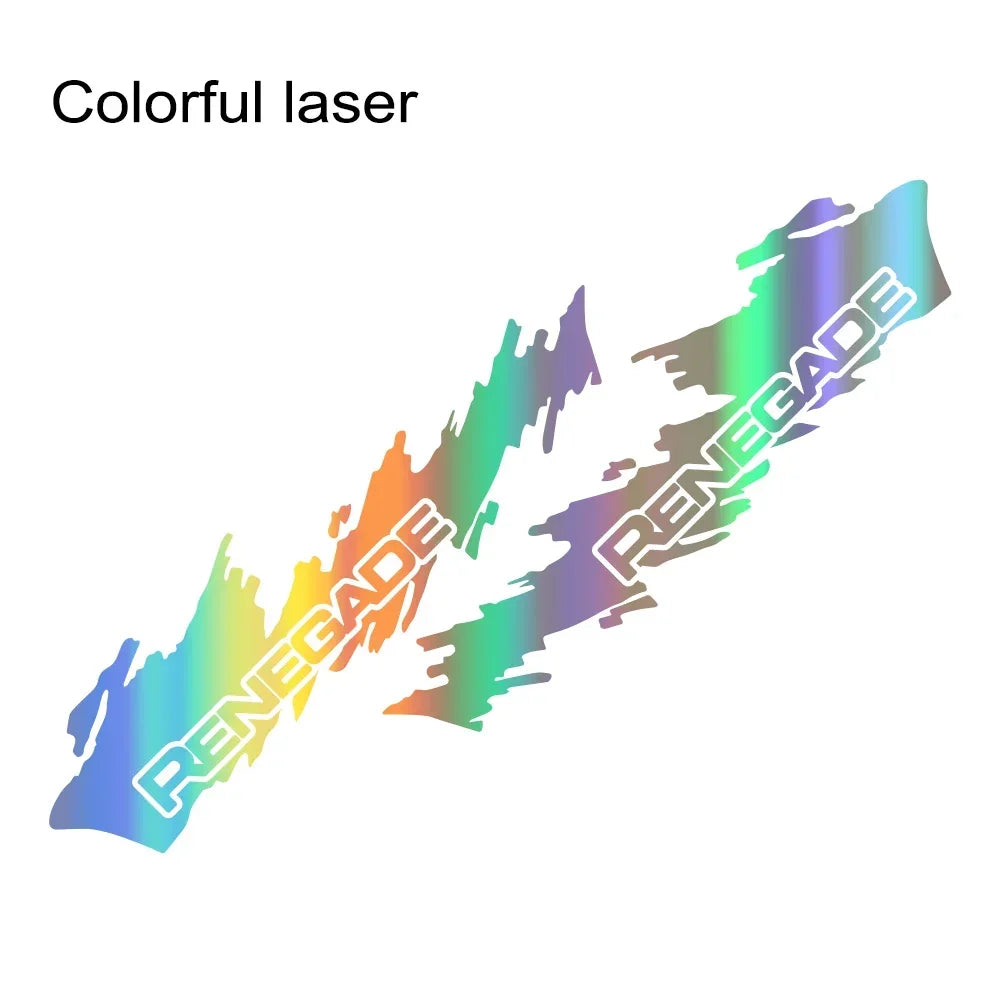 Splash Motor Door Side Skirt Decal for Jeep Renegade / JK | 2-Piece Vinyl Film Graphic - 200000182:193#Glossy Black-200000182:350850#Matt Gold-200000182:350853#Matt Silver-200000182:771#Carbon Fiber-200000182:366#Glossy Yellow-  DRIVEN - 16