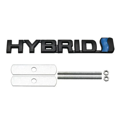 Metal HYBRID Front Grille & Trunk Badge Emblem for Toyota Land Cruiser / Camry | Decal Sticker