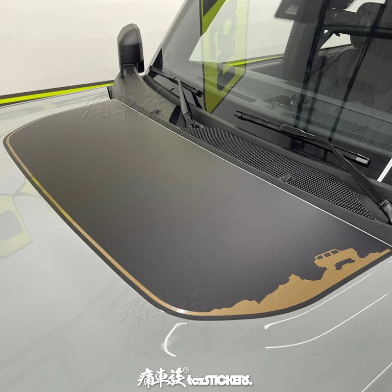 Custom Modified Hood Personality Vinyl Sticker for Ford Bronco | Special KK Film Wrap - 200000182:193#A-200000182:29#B-200000182:1052#K-200000182:350850#L-200000182:350853#M-  DRIVEN - 1