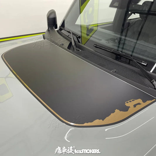 Custom Modified Hood Personality Vinyl Sticker for Ford Bronco | Special KK Film Wrap - 200000182:193#A-  DRIVEN - 1