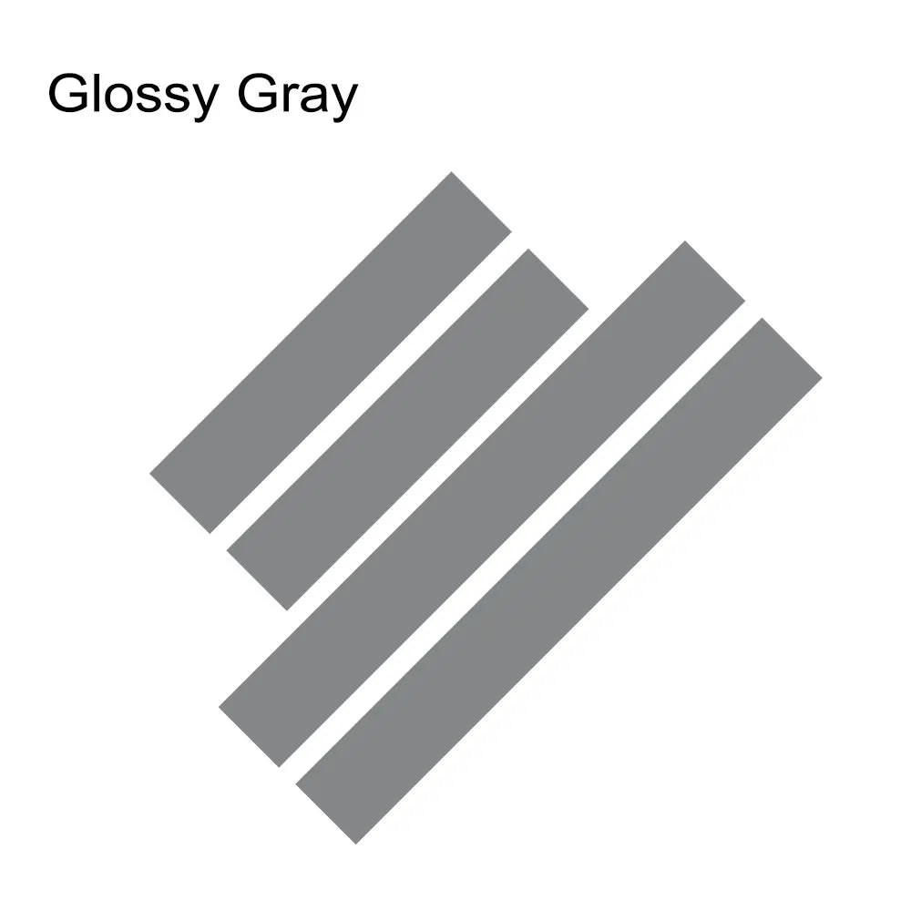 Hood & Rear Door Graphic Decal Kit for Ford Transit Connect | 4-Piece Full-Body Vinyl Sticker - 200000182:1052#Glossy White-200000182:350850#Glossy Gray-200000182:175#White Gray-200000182:350686#Glossy Black-200000182:10#Black Gray-  DRIVEN - 16