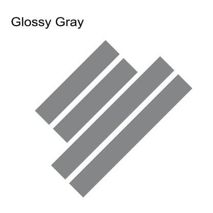 Hood & Rear Door Graphic Decal Kit for Ford Transit Connect | 4-Piece Full-Body Vinyl Sticker - 200000182:1052#Glossy White-200000182:350850#Glossy Gray-200000182:175#White Gray-200000182:350686#Glossy Black-200000182:10#Black Gray-  DRIVEN - 16