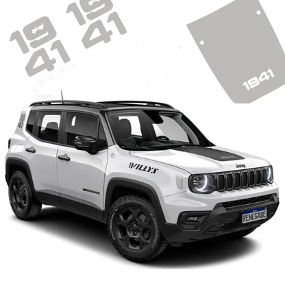 1941 Heritage-Style Hood Scoop Decal for Jeep Renegade (2016–2025) | Precut Vinyl Graphics - 200000182:193#A-200000182:29#B-200000182:691#C-200000182:350852#D-  DRIVEN - 1