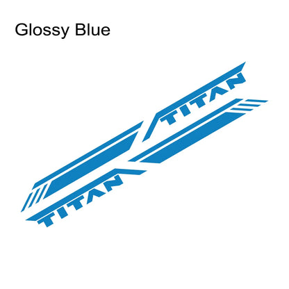 Trunk Side Stripe Decal for Nissan Titan Pro-4X | Pickup Truck Vinyl Graphic - 200000182:10#Glossy Red-200000182:350852#Glossy Orange-200000182:1052#Colorful Laser-200000182:350850#Matt Black-200000182:350853#Carbon Fiber-  DRIVEN - 8