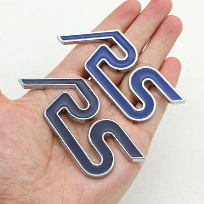 3D Metal RS Logo Badge | Grille, Fender & Trunk Sticker for Ford Fiesta / Focus RS - 200000182:10#Grill Red-200000182:691#Sticker Black-200000182:366#Grill Black-200000182:350852#Grill Blue-200000182:29#Sticker Blue-  DRIVEN - 5