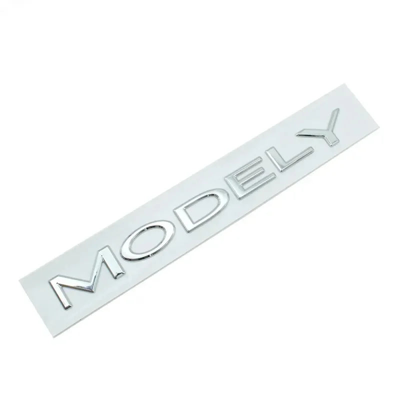Original 3D ABS Letter Logo Emblem for Tesla Model 3 / Model Y | Rear Tailgate Trunk Badge - 200000182:10#MODEL Y Gloss Black-200000182:350852#MODEL Y Matte Black-200000182:366#MODEL Y Silver-200000182:193#MODEL 3 Gloss Black-200000182:29#MODEL 3 Matte Black-  DRIVEN - 9