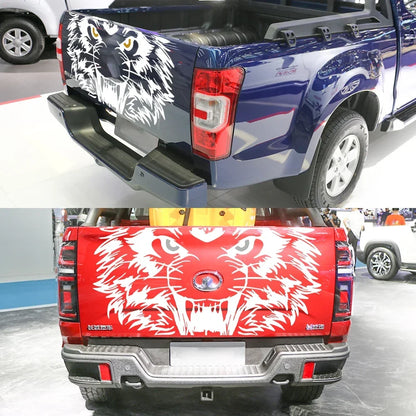 Tiger Tailgate Graphic Decal | Universal Pickup Sticker for Ford F-150, Toyota Hilux, Silverado, RAM, Isuzu D-Max & More - 200000182:350850#Black Gray-200000182:10#Gold Silver-200000182:29#White Gray-200000182:350852#Black Red-200000182:350853#Black Gold-  DRIVEN - 4