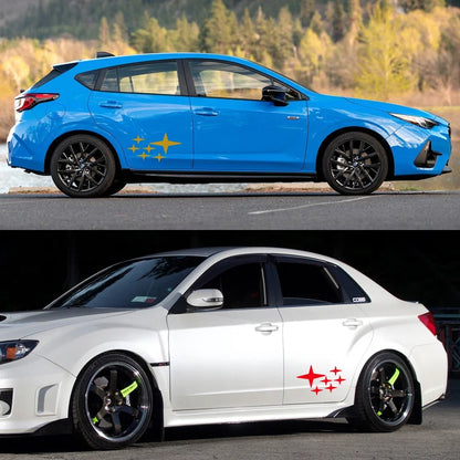 Creative Star Door Side Decal for Subaru Impreza / WRX / STI GDB | 2-Piece Vinyl Sticker - 200000182:691#Glossy Blue;5:200000990#2PCS-200000182:10#Glossy Gray;5:200000990#2PCS-200000182:193#Glossy White;5:200000990#2PCS-200000182:29#Matt Silver;5:200000990#2PCS-200000182:175#Carbon Fiber;5:200000990#2PCS-  DRIVEN - 3