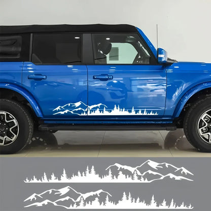 Hills & Forest Scene Adventure Decal | Outdoor Nature Vinyl Sticker for Cars, Trucks & More - 200000182:366;5:100014064-200000182:10;5:361385-200000182:366;5:361385-200000182:366;5:361386-200000182:350853;5:361385-  DRIVEN - 4