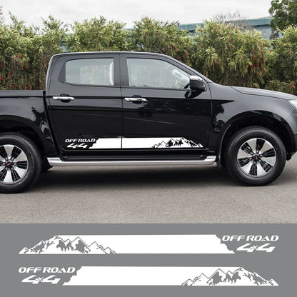 Mountain 4x4 Off-Road Door Side Decal | Universal Pickup Truck Vinyl Graphic - 200000182:173#Matt Black;5:361385#100x7.5cm-200000182:173#Matt Black;5:200000990#150x11cm-200000182:173#Matt Black;5:100014064#175x13cm-200000182:173#Matt Black;5:361386#190x14cm-200000182:175#Glossy Blue;5:361385#100x7.5cm-  DRIVEN - 2