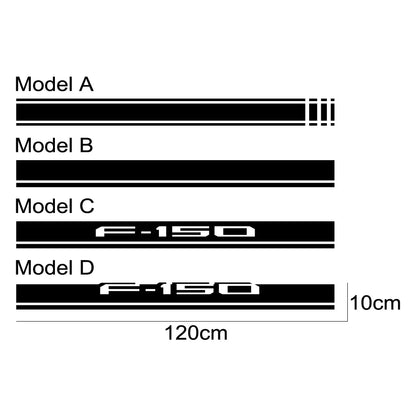 Hood Stripe Cover Decal for Ford F-150 / Raptor / Limited | Vinyl Truck Bonnet Sticker - 200000182:691#Model C;355:203282818#Glossy Orange-200000182:691#Model C;355:203282826#Glossy Red-200000182:691#Model C;355:203282825#Glossy Gray-200000182:691#Model C;355:203282824#Glossy White-200000182:691#Model C;355:203282823#Glossy Black-  DRIVEN - 5