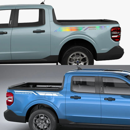Trunk Side Stripe Decal for Ford Maverick XL / XLT / Lariat | Pickup Bed Vinyl Sticker - 200000182:29#Glossy White-200000182:193#Glossy Black-200000182:771#Carbon Fiber-200000182:200004890#Matt Black-200000182:200006152#Colorful Laser-  DRIVEN - 3