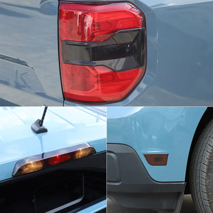 Black Tail Light Cover Brake Light Wide Indicator Trim for Ford Maverick (2022–2025) | owntycar ISO9001