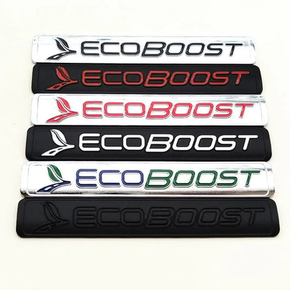 3D Metal EcoBoost Logo Emblem Badge Trunk Decal for Ford Focus / F-150 | Styling Sticker