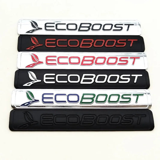 3D Metal EcoBoost Logo Emblem Badge Trunk Decal for Ford Focus / F-150 | Styling Sticker - 200000182:691#Black Red-  DRIVEN - 1