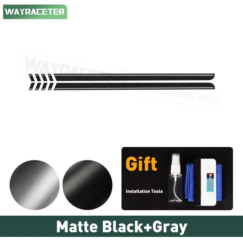 First Edition Door Side Skirt Stripe Decal for Ford Bronco | 2-Piece Vinyl Sticker Kit - 200000182:10#Matte black Gray;5:200000990#For 2-door-200000182:350852#Glossy carbon black;5:200000990#For 2-door-200000182:29#Glossy black Gray;5:200000990#For 2-door-200000182:691#Matte black Red;5:200000990#For 2-door-200000182:173#Glossy white;5:200000990#For 2-door-  DRIVEN - 18