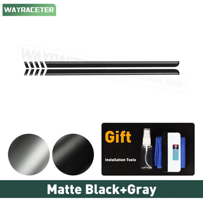 First Edition Door Side Skirt Stripe Decal for Ford Bronco | 2-Piece Vinyl Sticker Kit - 200000182:10#Matte black Gray;5:200000990#For 2-door-200000182:350852#Glossy carbon black;5:200000990#For 2-door-200000182:29#Glossy black Gray;5:200000990#For 2-door-200000182:691#Matte black Red;5:200000990#For 2-door-200000182:173#Glossy white;5:200000990#For 2-door-  DRIVEN - 18