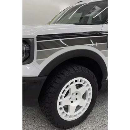 Retro Sunset Stripe Decal Kit for Ford Bronco Sport | Hood & Waist Line Vinyl Graphics - 200000182:193#A-200000182:691#C-200000182:29#B-  DRIVEN - 9