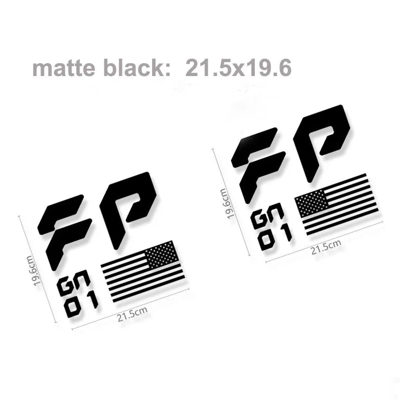 FP Performance USA Flag Bedside Decal for Ford F-150 / F-250 Raptor (Gen 1, 2 & 3) | Vinyl Sticker Pair - 200000182:10#red color 03-200000182:173#D-200000182:175#C-200000182:29#A-200000182:366#E-  DRIVEN - 8