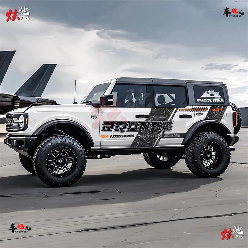 Custom Fashionable Full-Body Modification Vinyl Decal Kit for Ford Bronco | KK Sport Wrap - 200000182:29#L R-  DRIVEN - 1