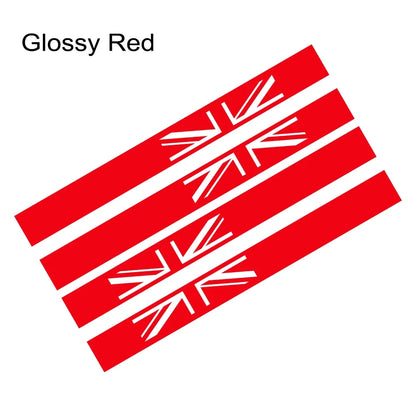 Union Jack Door Side Stripe Decal for Mini Cooper S (R55, R56, F55, F54, F60, R57, R59) | England Flag Vinyl - 200000182:350852#Matt Black-200000182:10#Glossy Red-200000182:175#Colorful Laser-200000182:366#Matt Silver-200000182:193#Glossy Black-  DRIVEN - 13