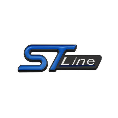 3D Metal ST Line Trunk Badge | Ford Focus / Mondeo / Kuga / Ecosport Emblem - 200000182:350686#Silver Blue;5:361385#7.9 x 2.7cm-200000182:496#Black Blue;5:361385#7.9 x 2.7cm-200000182:173#Silver Yellow;5:361385#7.9 x 2.7cm-200000182:175#Black Yellow;5:361385#7.9 x 2.7cm-200000182:350850#Black Green;5:361385#7.9 x 2.7cm-  DRIVEN - 13