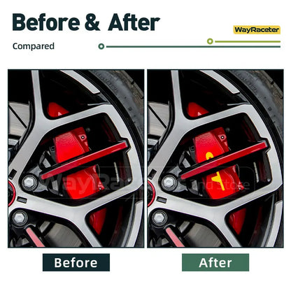 Renault Brake Caliper Decal Set – Hi-Temp Waterproof Reflective Vinyl | Megane RS, Clio, Sandero GT, Twingo, Laguna, Arkana (6 Pcs) - 200000182:193#RS black-200000182:691#RS red-200000182:29#RS white-200000182:350852#RS green-200000182:10#RS yellow-  DRIVEN - 4