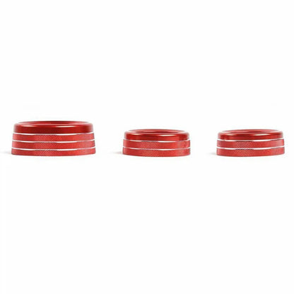 A/C Control Knob Volume Radio Switch Decoration Cover for Dodge Challenger / Charger | 3-Piece
