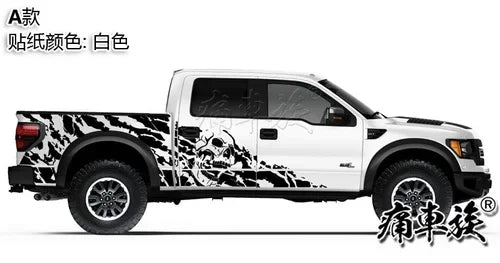 Full-Body Appearance Decoration Vinyl Kit for Ford F-150 Raptor | Custom KK Pickup Wrap - 200000182:29#A2-200000182:193#A1-200000182:366#C1-200000182:350852#C-200000182:10#B-  DRIVEN - 20