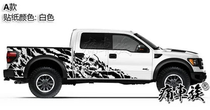 Full-Body Appearance Decoration Vinyl Kit for Ford F-150 Raptor | Custom KK Pickup Wrap - 200000182:29#A2-200000182:193#A1-200000182:366#C1-200000182:350852#C-200000182:10#B-  DRIVEN - 20
