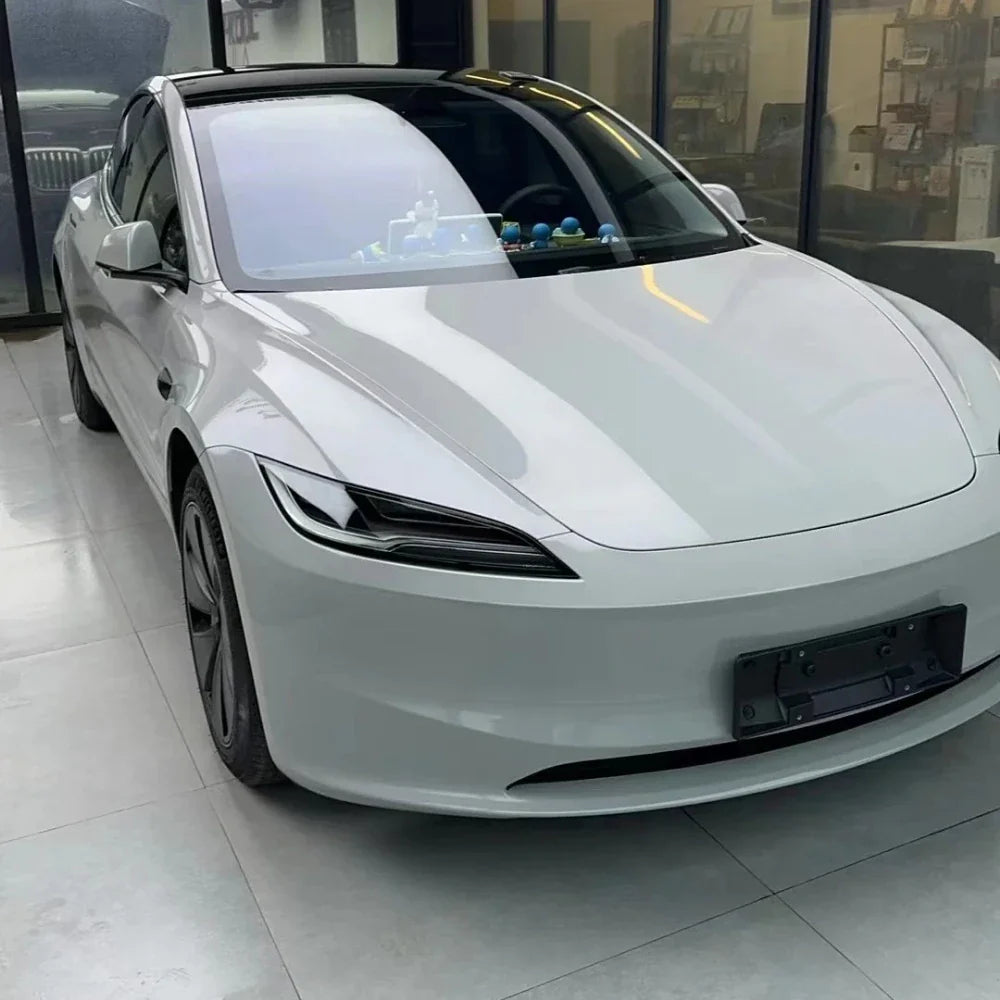 Precut Color Change PPF for Tesla Model 3 Highland (2024–2025) | Black & Glacier Blue PET Film - 200000182:350686#Bright black-200000182:350850#Matte Black-200000182:350852#Matte Black Purple-200000182:200004890#Lake Blue-200000182:200000914#Porsche Matte Grey-  DRIVEN - 16