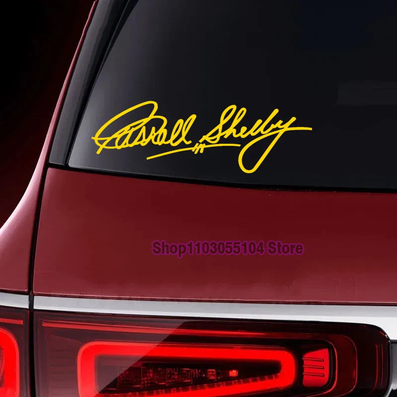 Carroll Shelby Interior & Window Vinyl Decal for Ford Mustang | 2-Piece Sticker - 200000182:175;355:203282824#15cm long-200000182:175;355:203282825#20cm long-200000182:366;355:203282825#20cm long-200000182:175;355:203282823#10cm long-200000182:366;355:203282823#10cm long-  DRIVEN - 4